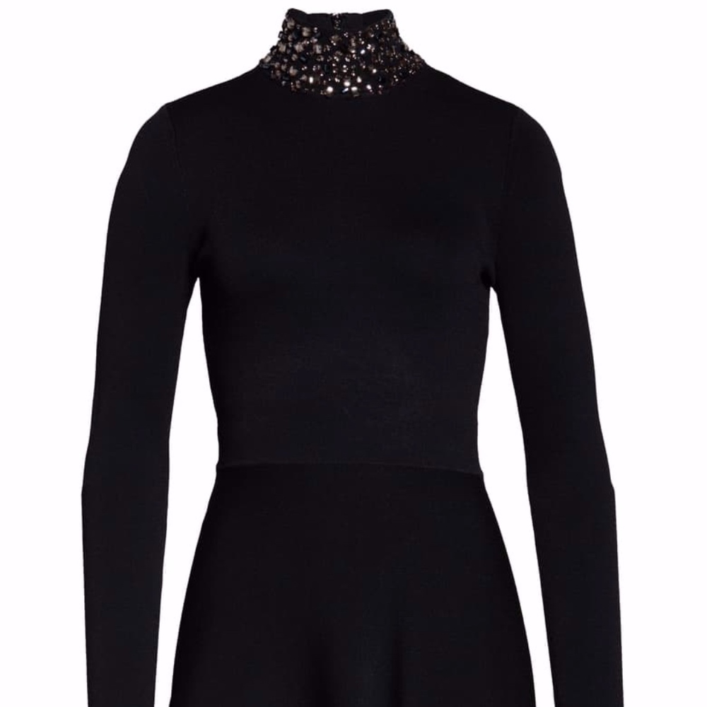Eliza J Jeweled Mock Neck Sweater Dress / 14